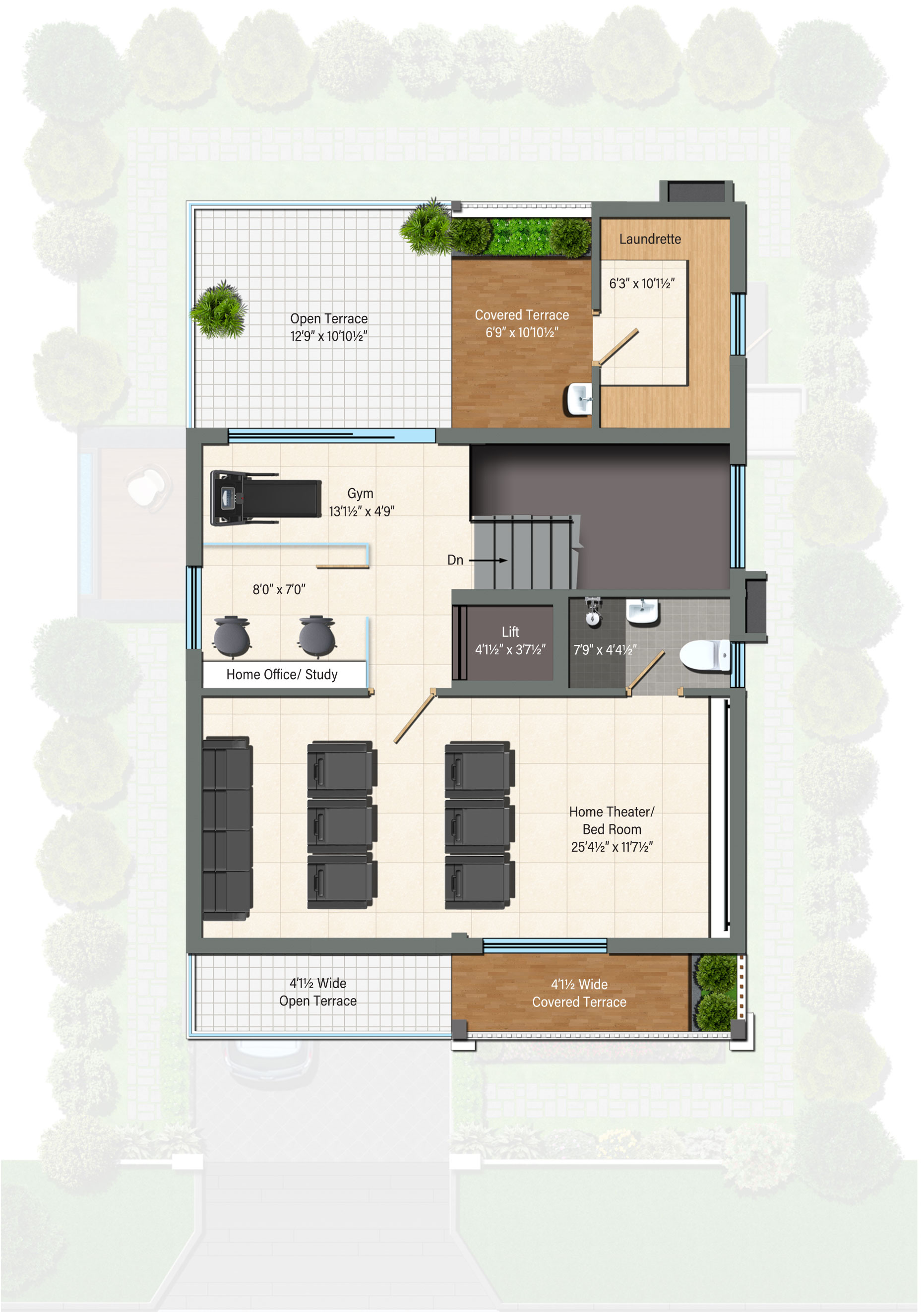222 sq yds west vijayakalpa kshetra villa second floor