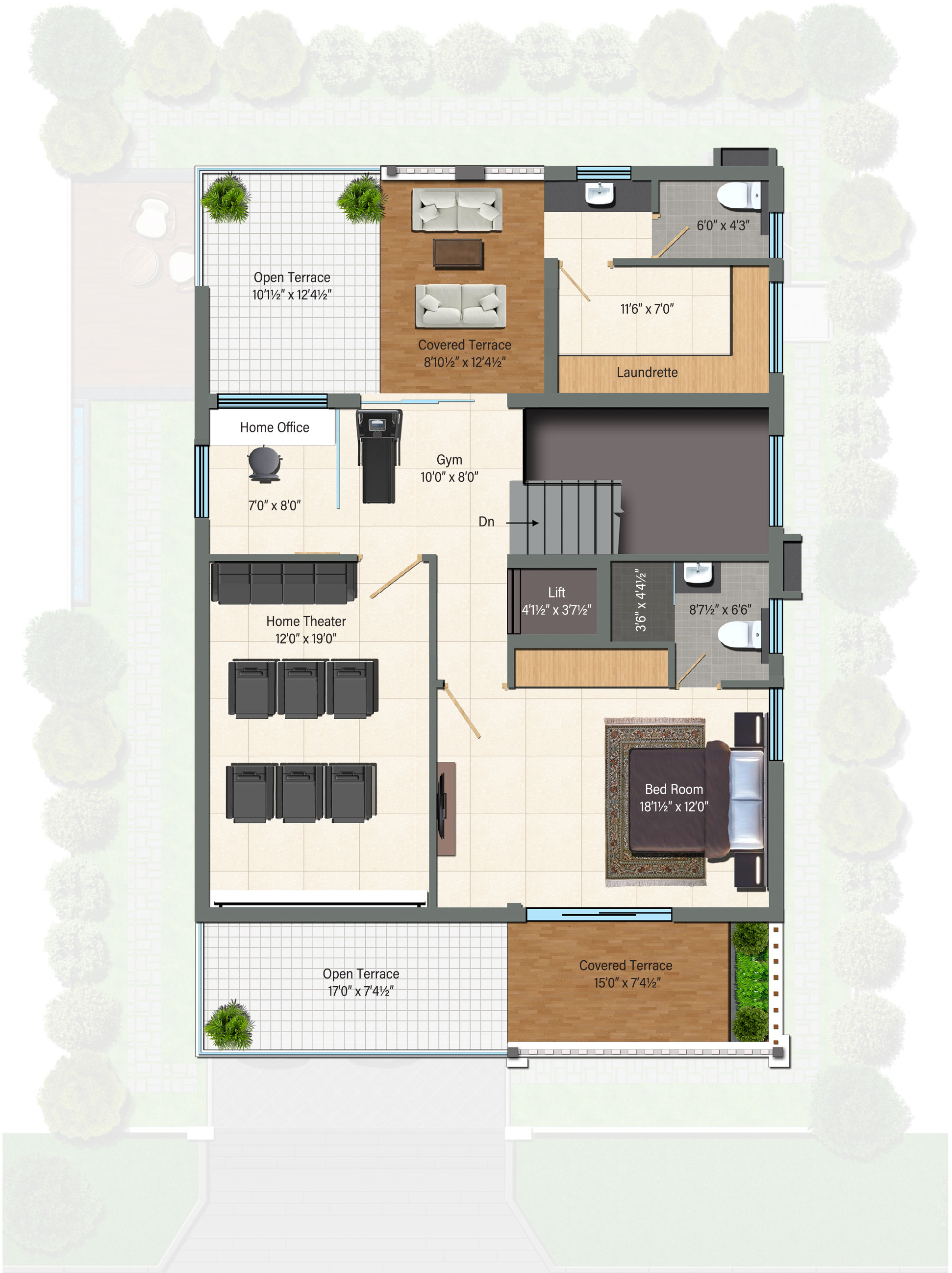 310 sq yds west vijayakalpa kshetra villa second floor