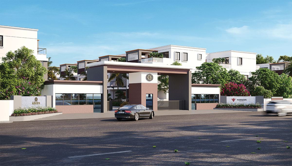 vijayakalpa kshetra villas entrance